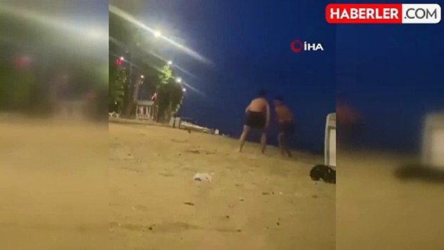 Yalova'da sahilde güreş antrenmanı yapan genci köpek ısırdı