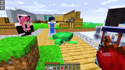 10 FRIENDS on one HIGHSCHOOL BLOCK in Minecraft!