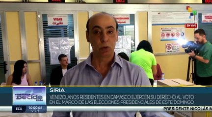 Venezolanos en Siria ejercen su derecho al voto con normalidad