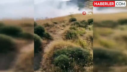 Adilcevaz'da korkutucu yangın