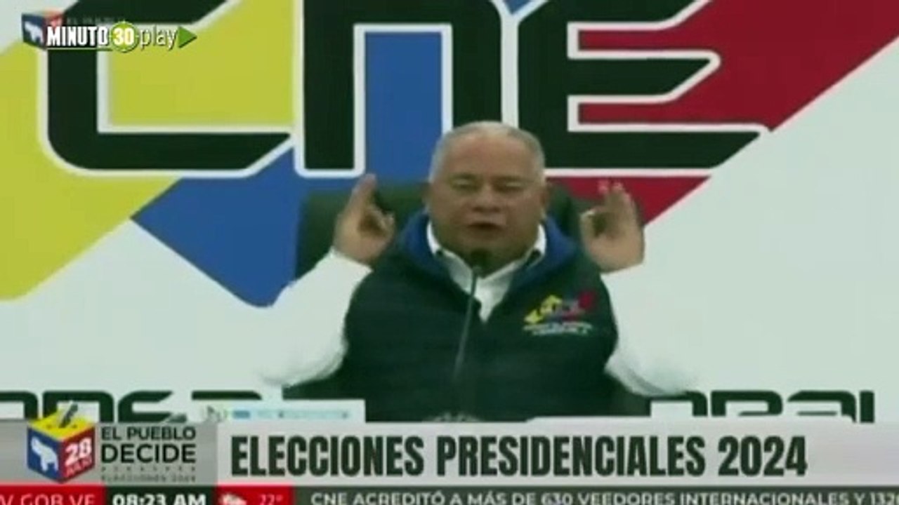 El presidente del CNE denuncia intento de sabotaje previo a elecciones en Venezuela