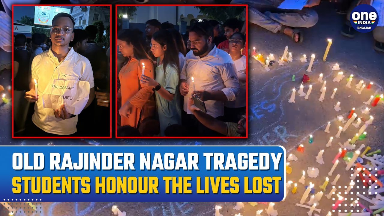 Delhi IAS Coaching Incident: Students Pay Their Respects to the Victims of the Flooding Incident