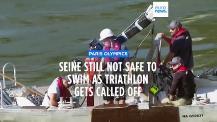 Olympics pre-race triathlon event in Seine River cancelled over water quality concerns