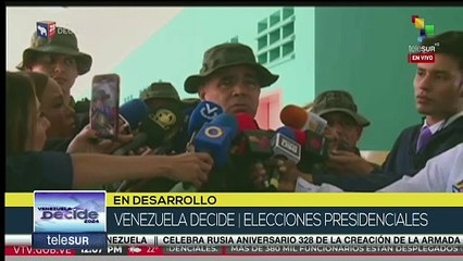 Ministro de Defensa de Venezuela asegura resguardar la democracia del país