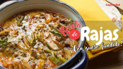 Receta de queso fundido con rajas y longaniza