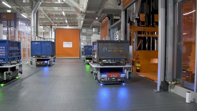 Production Audi A5 Neckarsulm (Automated guided vehicles)