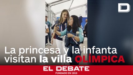 La princesa de Asturias y la infanta Sofía visitan la villa olímpica