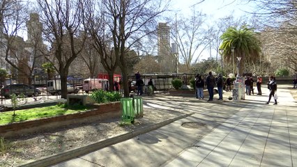 DESMANTELARON LA FERIA DE ARTESANOS DEL CENTRO