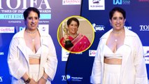 Oscar Winning Indian Filmmaker Guneet Monga Graces The Times Of India OTT Edition Awards In Mumbai