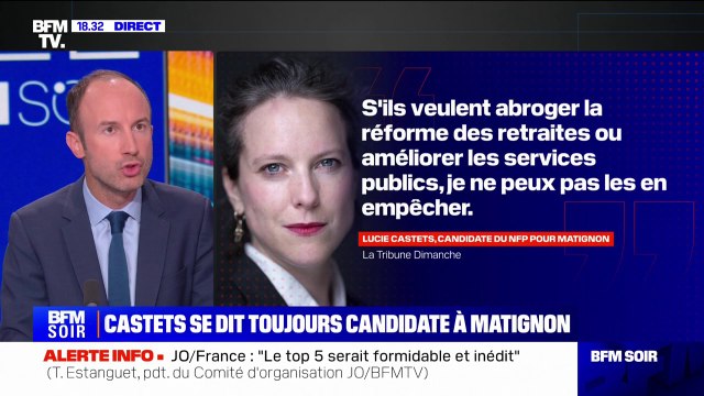 Dans une nouvelle interview, Lucie Castets assure qu'elle reste la candidate du NFP pour Matignon