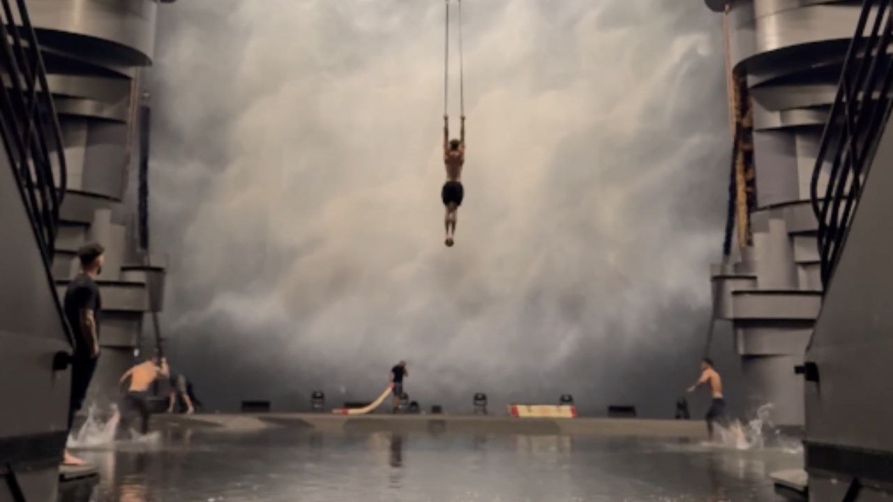 Fearless circus performer bids adieu to gravity while training for 'La Perle'