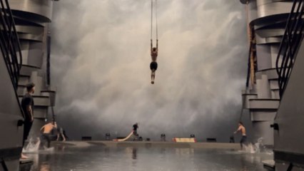 Fearless circus performer bids adieu to gravity while training for 'La Perle'