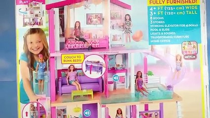 NEW Barbie Dreamhouse Adventures Dollhouse with Bunk Beds and Pool!