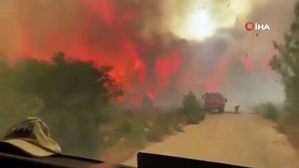 Yürekleri ağza getiren görüntü! Ekipler son anda kurtuldu