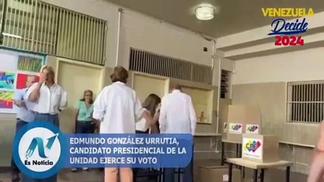Votó González Urrutia, principal rival de Nicolás Maduro