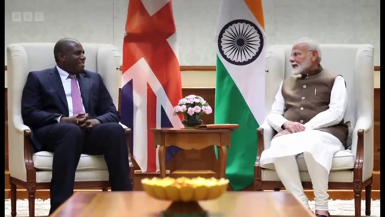 UK Foreign Secretary David Lammy aims to reset UK-India ties _ BBC News