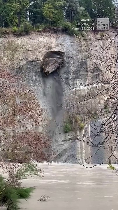 California cliff collapses, and then the video gets even wilder _ #shorts #newvideo #subscribe