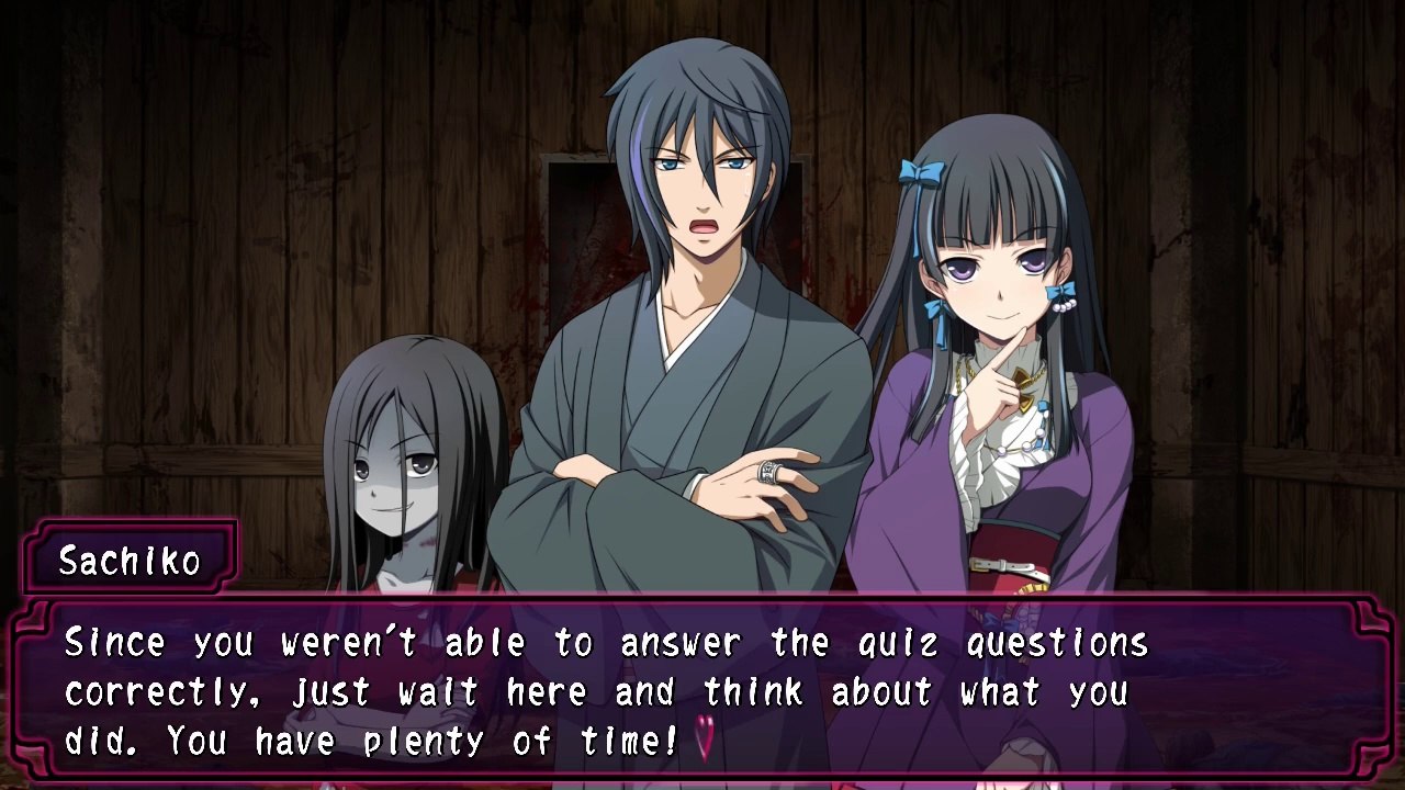 trans-bomb shelter ultra quiz wrong ending 4 Corpse Party: Sweet Sachiko's Hysteric Birthday Bash