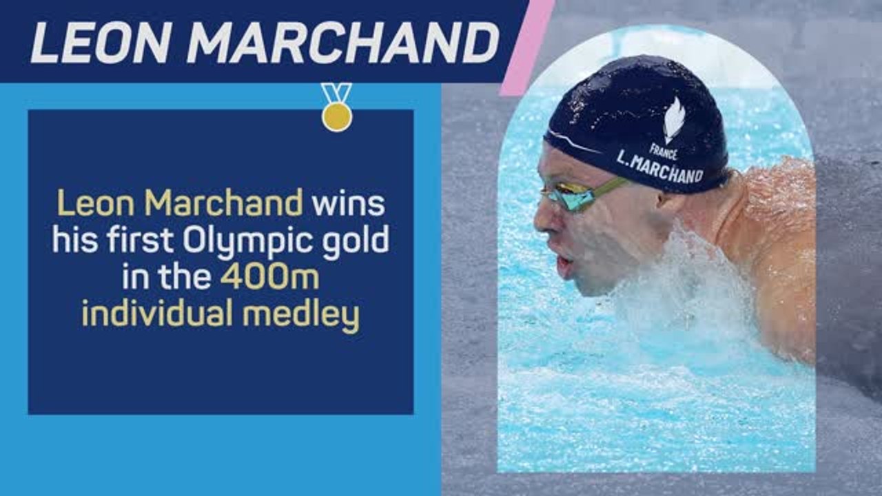 Medal Alert - Leon Marchand wins gold!