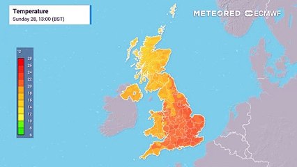 UK temperature forecast.