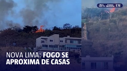 Incêndio próximo a casas assusta moradores em Nova Lima