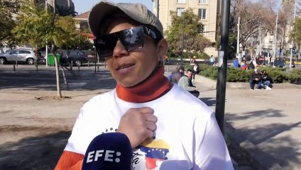 Venezolanos en Chile votan entusiasmados por el cambio de Gobierno