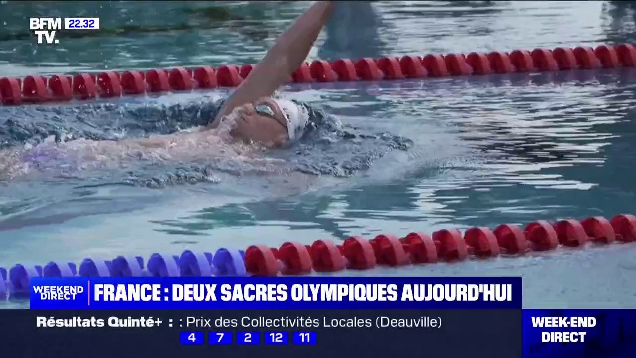 "C'était une journée de folie pour moi": la réaction de Léon Marchand, après sa victoire au 400m quatre nages
