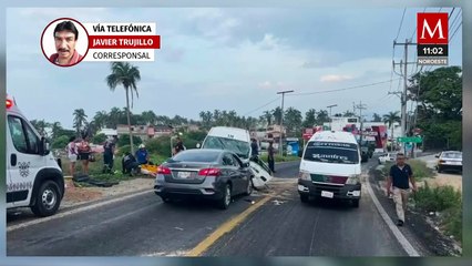Múltiples accidentes vehiculares dejan 4 muertos y 10 heridos en Acapulco
