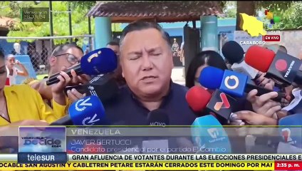 El candidato opositor Javier Bertucci ejerció su derecho al voto