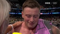 Adam Peaty in tears during emotional interview after silver medal