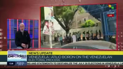 Atilio Boron | The electoral system of Venezuela stands out for it's safety