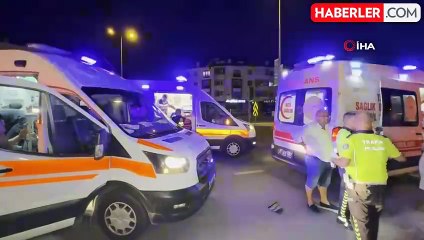 Yasak yerden U dönüşü zincirleme kazaya sebep oldu: 1'i çocuk 7 yaralı