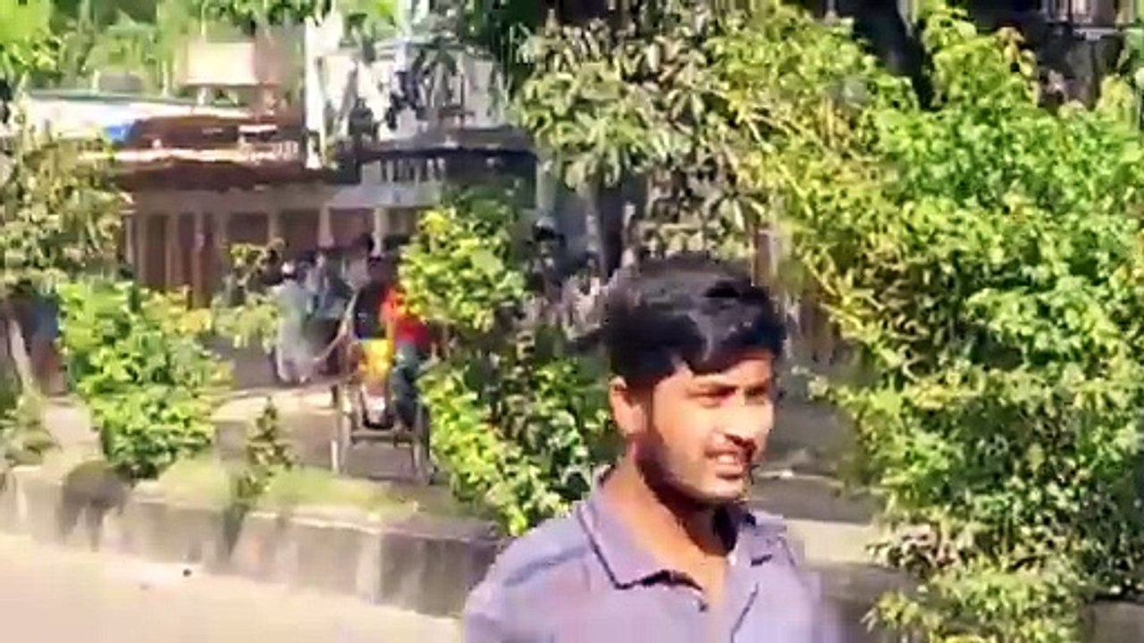 Helicopter Attack_Quota shutdown, Dhaka.