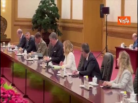 Meloni in Cina: “Qui per iniziare fase nuova e rilanciare cooperazione a 700 anni dalla morte Marco Polo”
