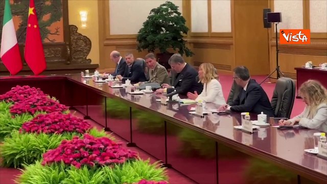 Meloni in Cina: Interesse a implementare ed equilibrare interscambio