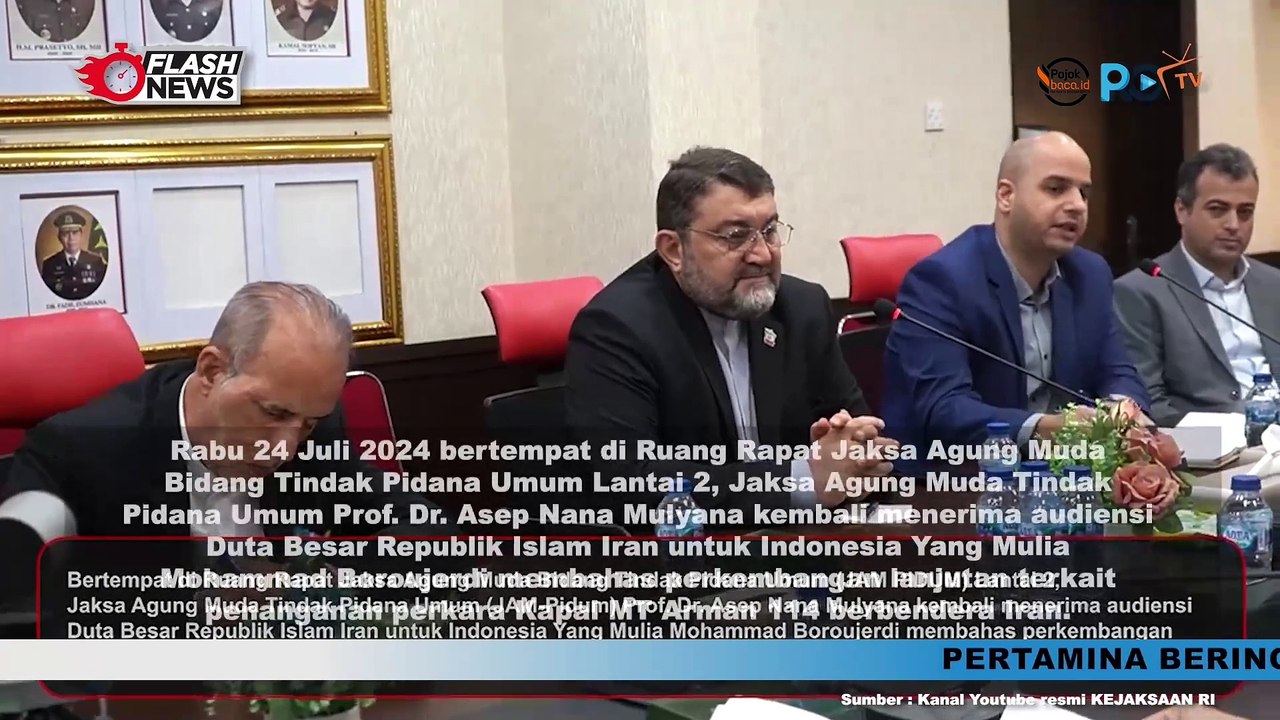 Terima Audiensi Kedubes Islam Iran, Ini yang Dibahas Menurut Jaksa Agung Muda Tindak Pidana Umum