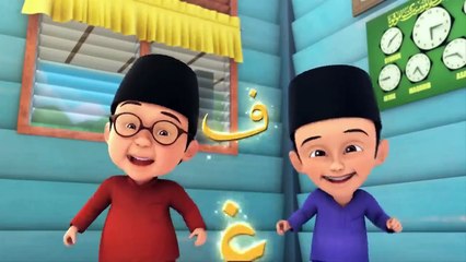 Alif Ba Ta Upin & ipin, alif ba ta tsa upin dan ipin, belajar dan menyanyi huruf hijaiyah upin ipin