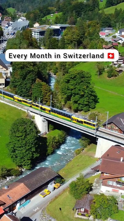 Every Month in Switzerland ��#swiss #shorts #travel #europe #beautiful-(720p)