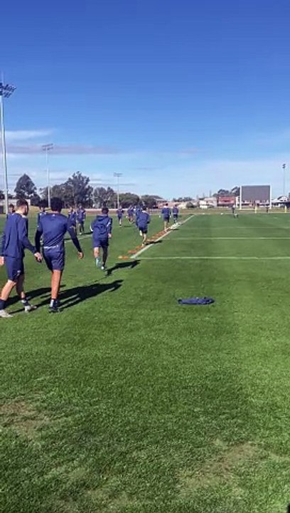 Jets men - acceleration drill, 29-7, Newcastle Herald, July 29th, 2024