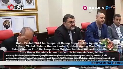 Jaksa Agung Muda Tindak Pidana Umum Lakukan Audiensi Lanjutan dengan Duta Besar Republik Islam Iran
