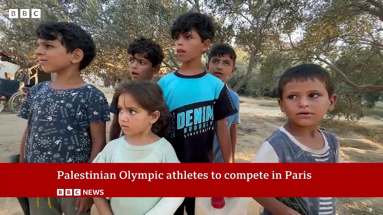 The Palestinian Olympic athletes competing in Paris 2024 - BBC News
