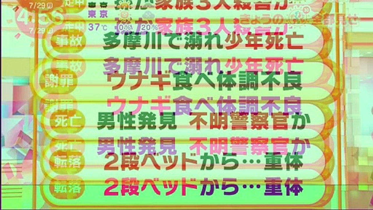 めざましテレビ 2024年7月29日
