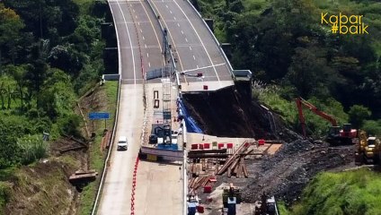 PROGRES PERBAIKAN TOL BOCIMI SEKSI 2 PASCA LONGSOR SUDAH MENCAPAI 50%, DITARGETKAN SELESAI AKHIR 2024