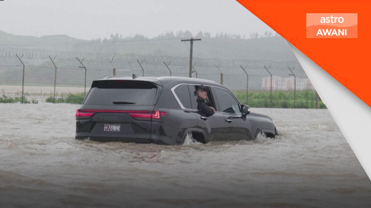 Kim Jong Un tinjau kawasan banjir berhampiran sempadan