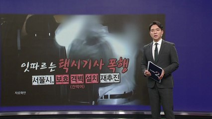 잇따르는 택시기사 폭행... 서울시, '보호 격벽 설치' 재추진 [앵커리포트] / YTN