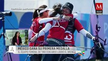 México gana su primera medalla en París 2024 con equipo femenil de tiro con arco