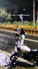 POV: Mai, Tum Or Barish ️⛈️ #india #indore #someonespecial #dance #couple #viralvideos #roaddance