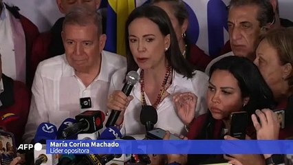 "Ganamos" con 70%", dice líder opositora al rechazar reelección de Maduro