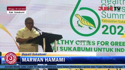 Ucapan Selamat Datang Bupati Sukabumi pada Peserta Healthy Cities Summit 2024