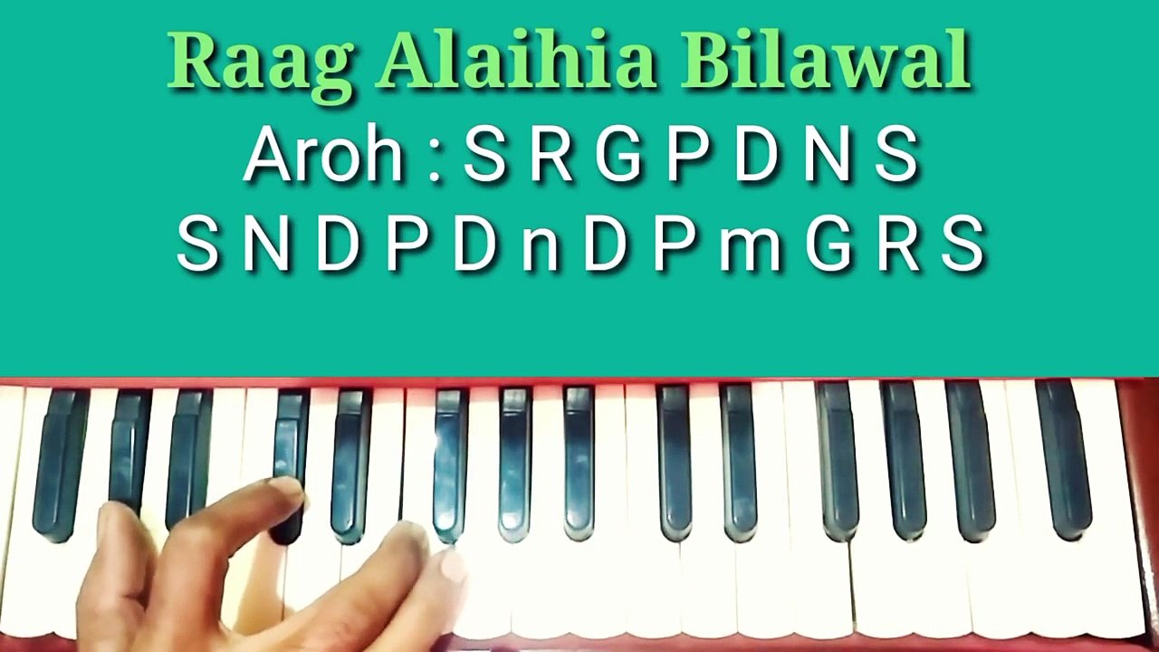 Learn Raag Alahia Bilawal on harmonium _ Notations _ Learn on Harmonium